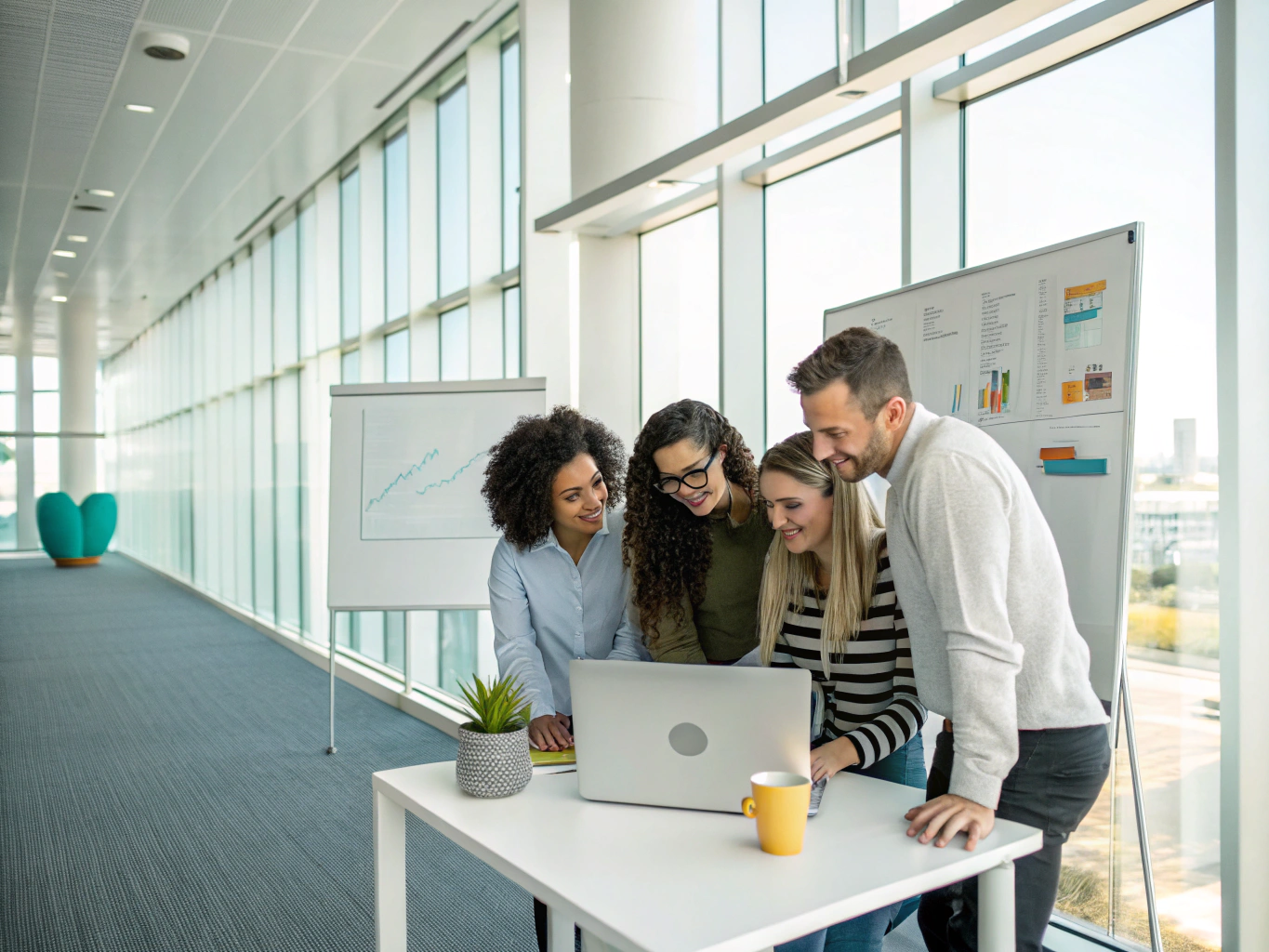 About The Digi.build family team working together in a local workspace