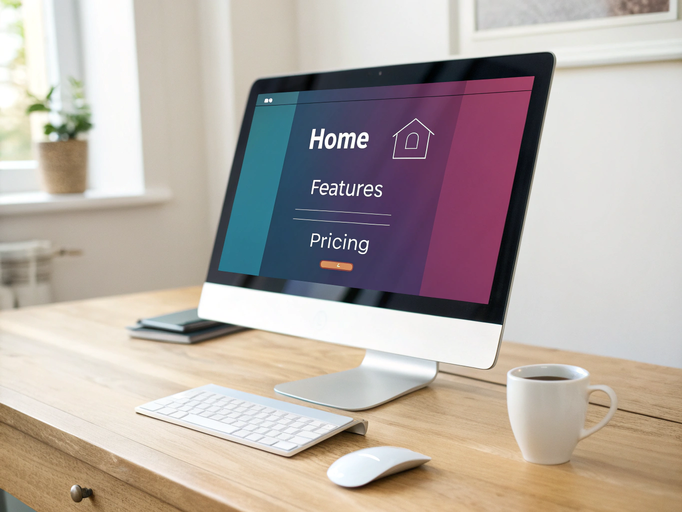 Professional website mockup showing responsive design